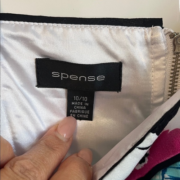 NWOT Spense Cotton Floral Strappy Midi Dress pockets Multicolor, Size 10 - Picture 2 of 10